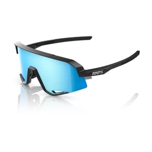Gafas de sol 100% SLENDALE Negro mate Hipper Espejo Azul