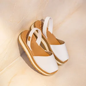 Abarca de mujer en piel con plataforma | ALAIOR-P